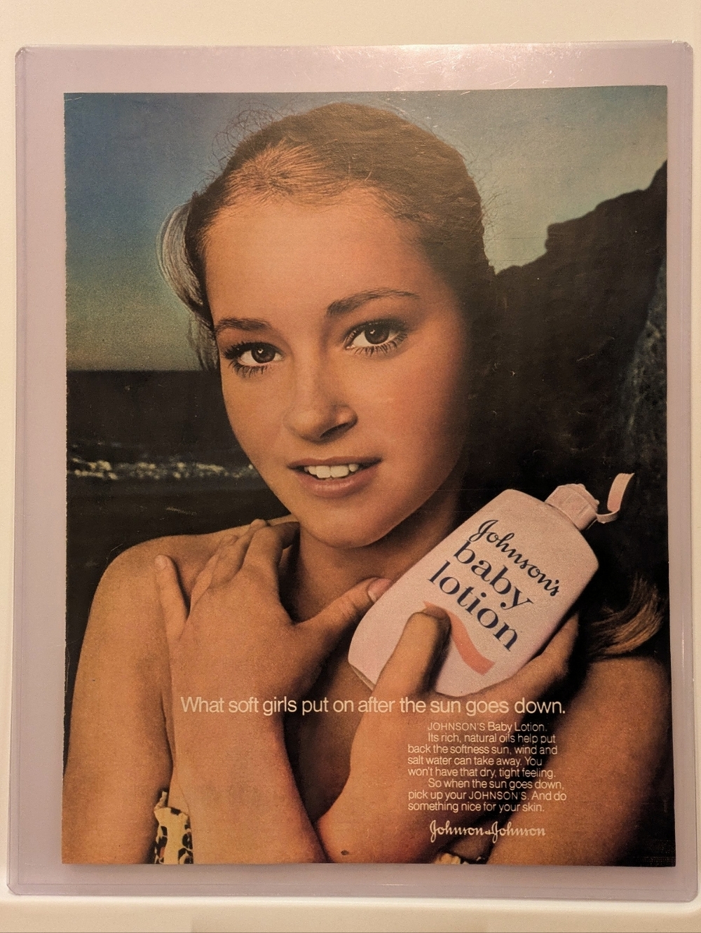 1972 Johnson's Baby Lotion Vintage Ad, Seventeen Magazine, Norforms, Retro